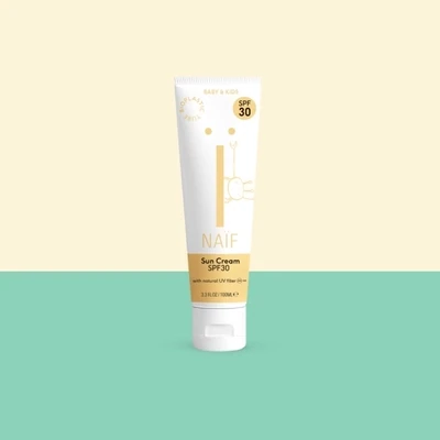 Naïf | Mineral sunscreen cream 100ml - with mineral UV-filter - SPF30 - for baby & kids Naïf | Mineral sunscreen cream 100ml - with mineral UV-filter - SPF30 - for baby & kids