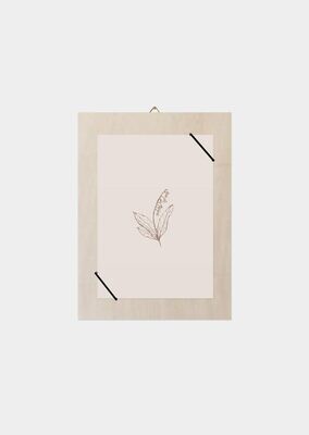 Inkylines | Lily of the Valley - A6 (postcard) with or without wooden frame