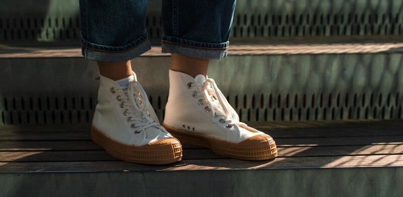 Novesta | LAST ONE in 39 - Star Dribble beige - organic cotton and rubber sole Novesta | LAST ONE in 39 - Star Dribble beige - organic cotton and rubber sole