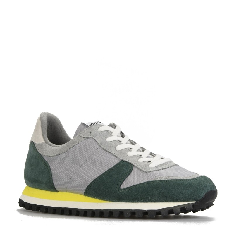 Novesta | LAST TWO in 39 &amp; 42 - Sneaker Marathon Trail - Grey green - suede and nylon with natural rubber sole