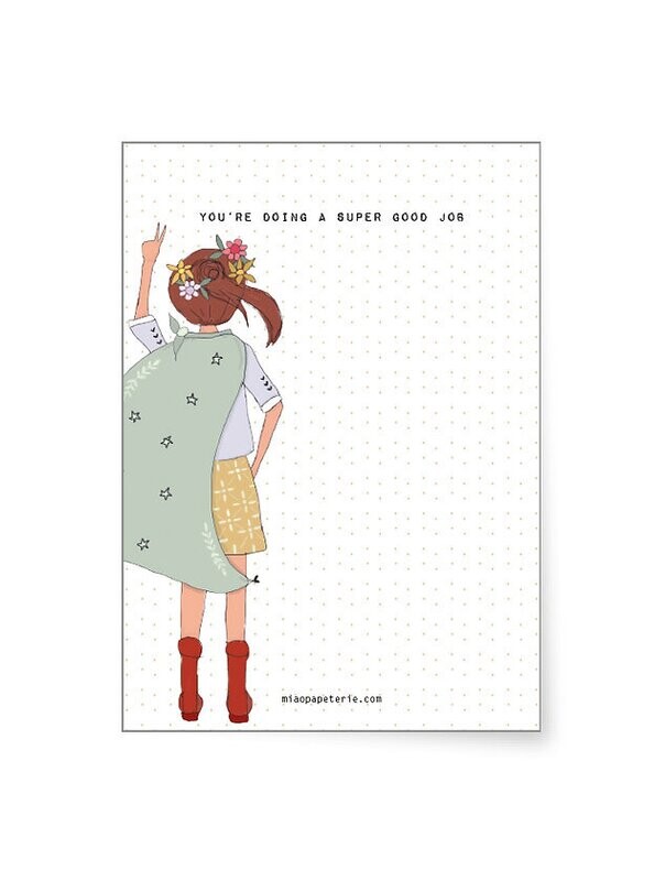 MIAO papeterie | Noteblock A6 - you´re doing a super good job