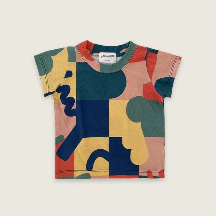Cachalote | T-Shirt shapes - 2-4 years - knitted cotton OEKO-TEX - printed and handmade in Barcelona
