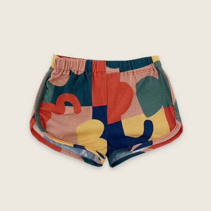 Cachalote | Shorts shapes - 2-4 years - knitted cotton OEKO-TEX - printed and handmade in Barcelona