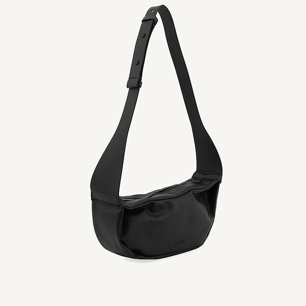 Monk &amp; Anna | Nagamasa shoulder bag black - recycled PU leather - vegan