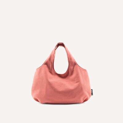 Tinne + Mia | Handy bold bag with pouch and key lanyard inside - sugar coral wool