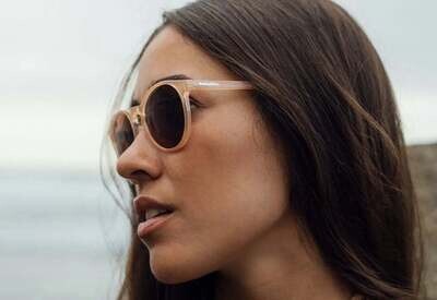 Parafina | Isla sunglasses nude - 100% recycled PET plastic - Polarised lenses UV400