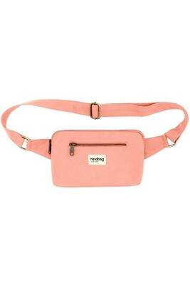 Hindbag | Rectangular Belt Bag with front & back patch pockets - Peach melba - GOTS certified organic cotton - designed in Paris, France Hindbag | Rectangular Belt Bag with front & back patch pockets - Peach melba - GOTS certified organic cotton - designed in Paris, France