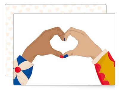 MIAO Papeterie | A6 Postcard - Lovehands MIAO Papeterie | A6 Postcard - Lovehands