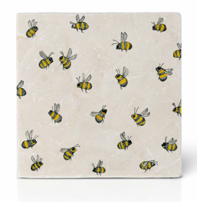 Ligarti | Drink tile coaster with bees - different designs available - designed in Wuppertal
