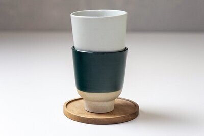 Kinta | Ceramic cup - Sea blue 260 ml - 10 × 8,5cm Kinta | Ceramic cup - Sea blue 260 ml - 10 × 8,5cm