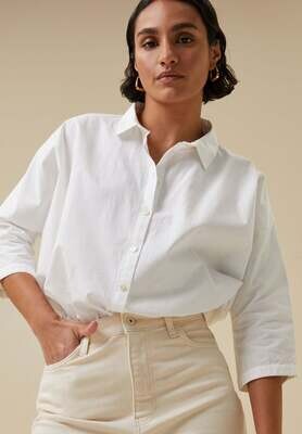 By-Bar | Norel poplin blouse - white cotton