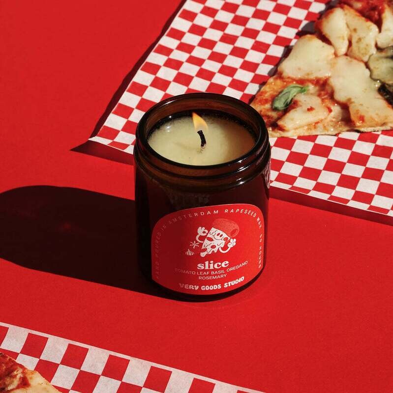 Very goods studio | Rapeseed candle - Slice - Tomato leaf, basil, oregano, rosemary 170ml - 45-50 hours burn time