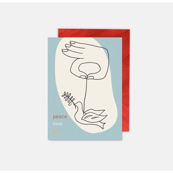 SOMAJ | Peace love joy - Card with envelope