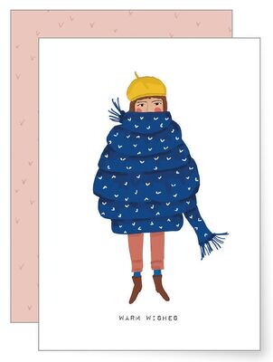 MIAO Papeterie | Double card with envelope - warm wishes MIAO Papeterie | Double card with envelope - warm wishes