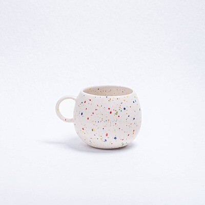 Eggbackhome | Ceramic mug - Party white confetti - 250 ml Eggbackhome | Ceramic mug - Party white confetti - 250 ml
