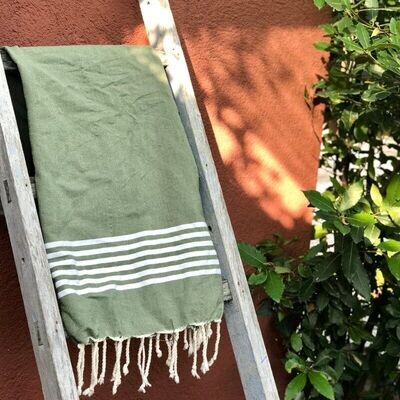 Lantara | Hammam Towel Provence olive green - 200 x 100 cm Lantara | Hammam Towel Provence olive green - 200 x 100 cm