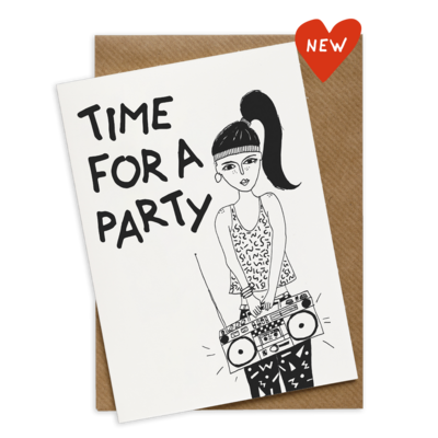 helenb | Birthday card with envelope - Time for a party helenb | Birthday card with envelope - Time for a party