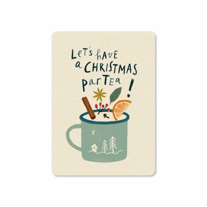 Illu-Ster | Let´s have a Christmas ParTea - Postcard A6