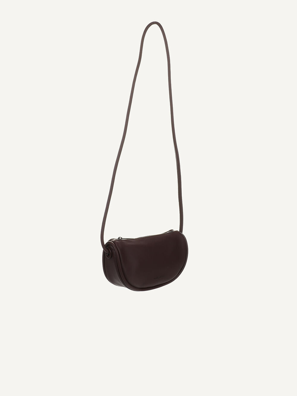 Monk &amp; Anna | Mitsu shoulder bag dark brown - recycled PU leather - vegan