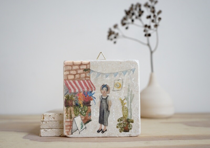 evimstore | Printed Natural Stone Tile - your local florist - Available in two different formats