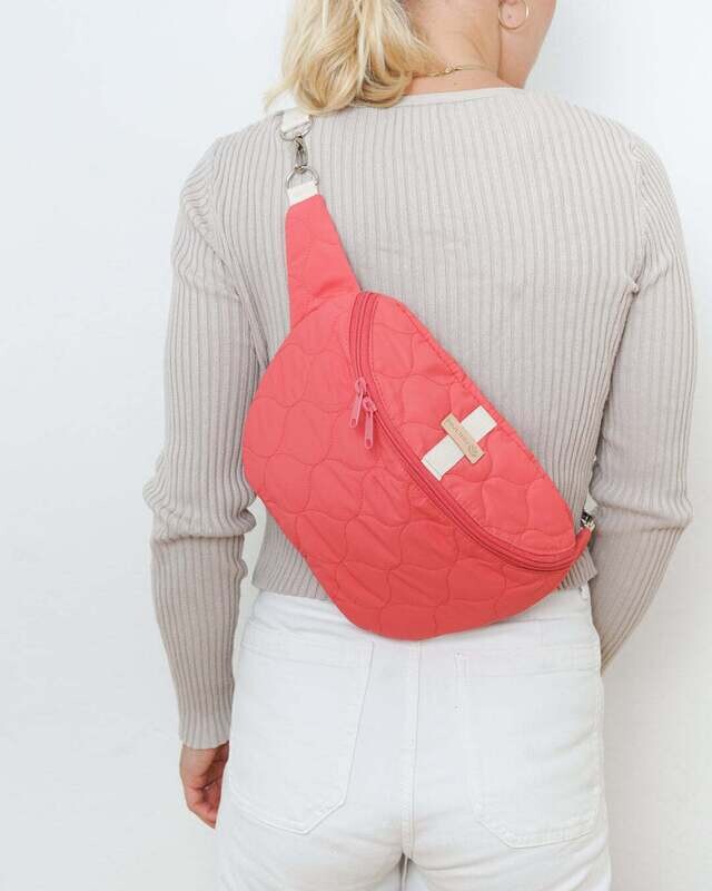 MULINU | Crossbody bag / Hip bag Hennes L stepped coral - available in different colors