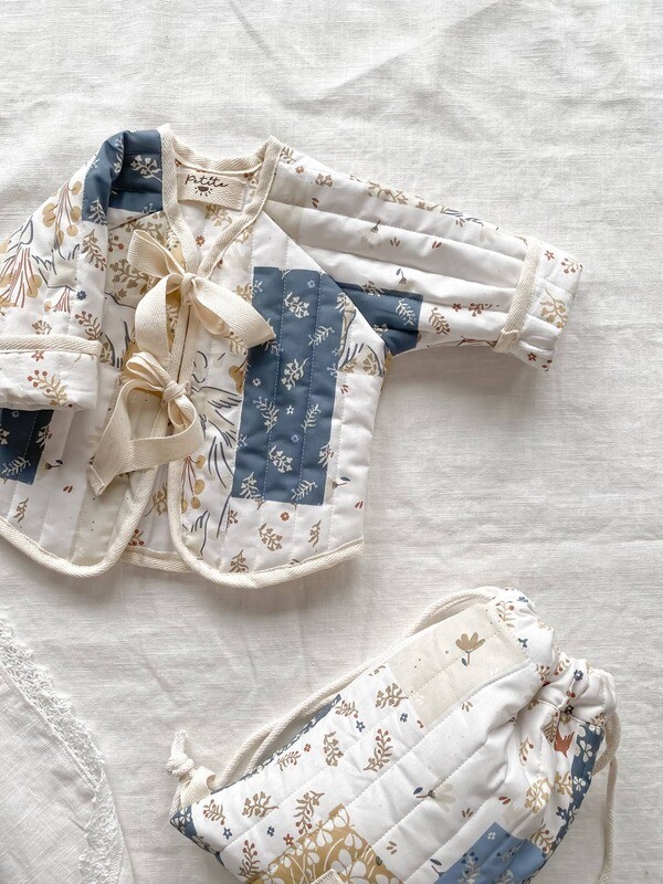 Petite | Baby &amp; toddler quilted jacket - patchwork - 3-12 months - made in Slovenia