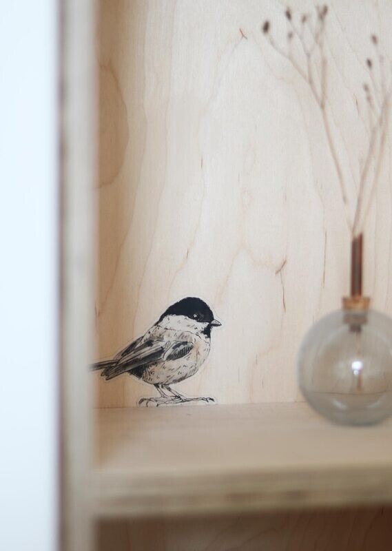 Inkylines | Wall Sticker - Willow tit