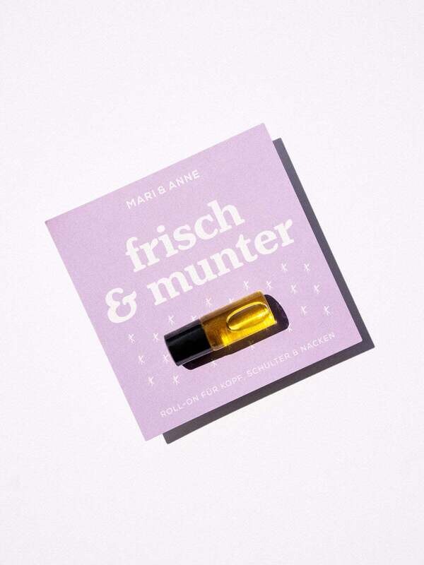 MARI &amp; ANNE | Frisch &amp; munter roll-on 3ml jojoba lavender &amp; peppermint - made in Franken, Germany