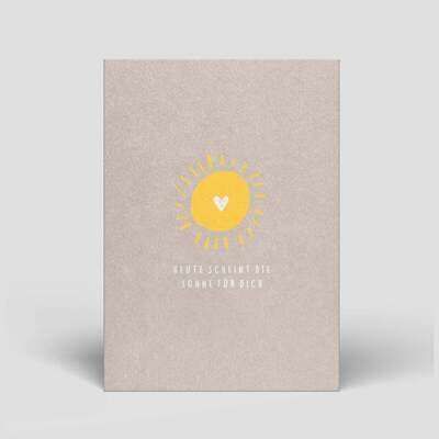 Naturbedacht | Sun für dich - A6 postcard - Pulpwood cardboard