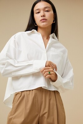 By-Bar | Florien blouse - white - 100% poplin cotton