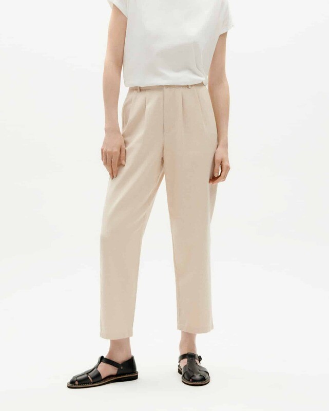 Thinking Mu | LAST ONE in 36 - Pearl hemp pants Rina - Nude - hemp, cotton & tencel Thinking Mu | LAST ONE in 36 - Pearl hemp pants Rina - Nude - hemp, cotton & tencel