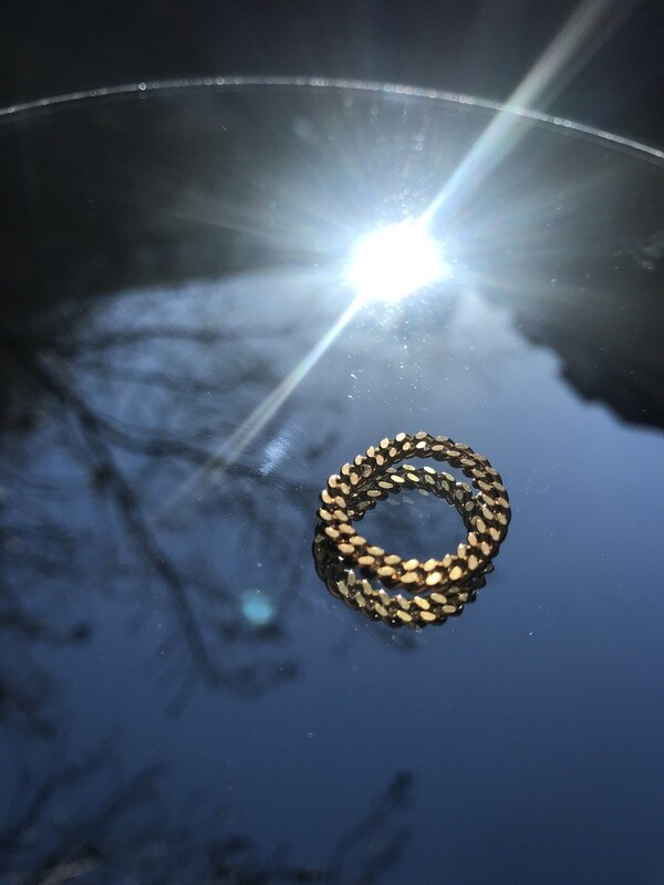 evankrumah | Gold chain ring up-cycled - handmade in Cologne evankrumah | Gold chain ring up-cycled - handmade in Cologne