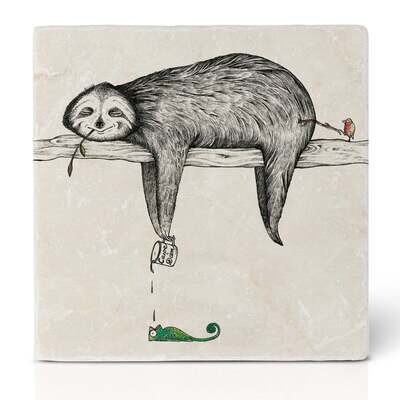 Ligarti | Drink tile coaster sloth - different designs available - designed in Wuppertal