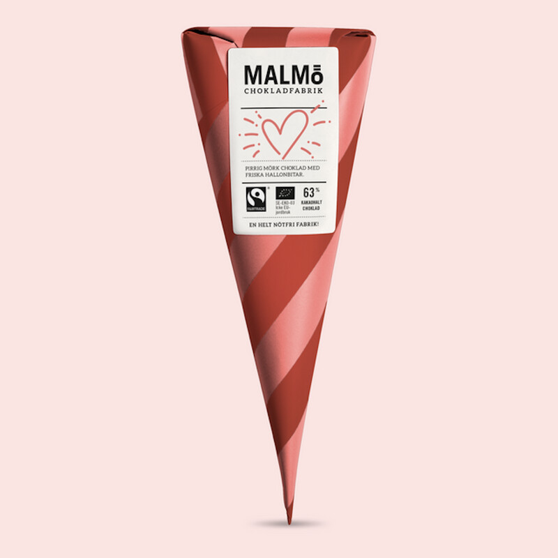Malmö Chokladfabrik | Organic chocolate cones - fairtrade certified cocoa - different flavors available