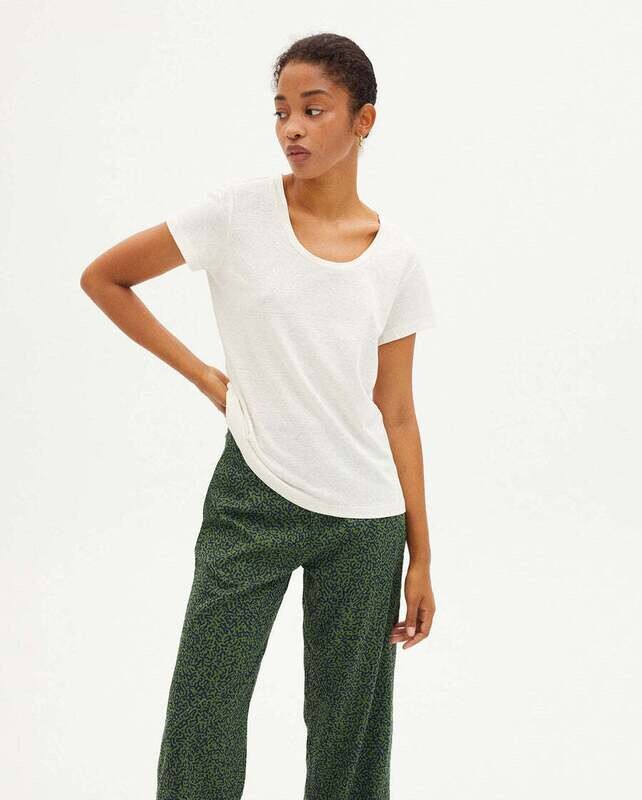 Thinking Mu | LAST ONE in S - White hemp t-shirt - hemp & organic cotton - Barcelona, Spain Thinking Mu | LAST ONE in S - White hemp t-shirt - hemp & organic cotton - Barcelona, Spain