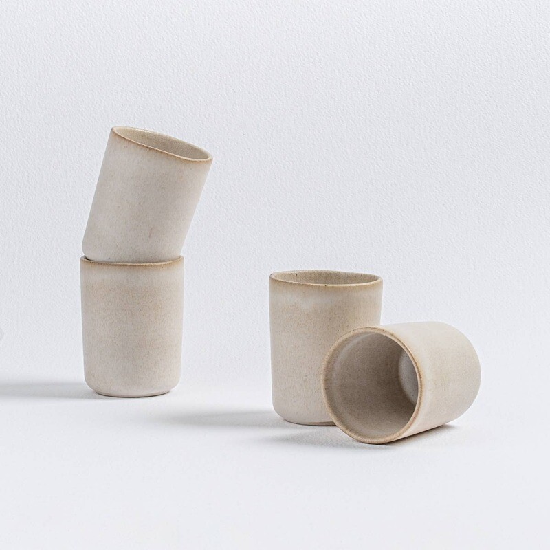 Eggbackhome | Sand storm espresso or egg cup 5x5cm 50ml - made in Portugal