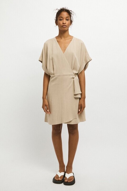 Rita Row | LAST ONE in S - Ángela kimono dress - Natural linen & rayon - made in Portugal Rita Row | LAST ONE in S - Ángela kimono dress - Natural linen & rayon - made in Portugal