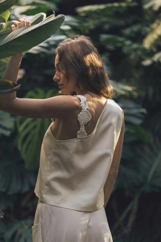 Benedita Formosinho | Top Nenufar cream - 100% lyocell - made in Portugal