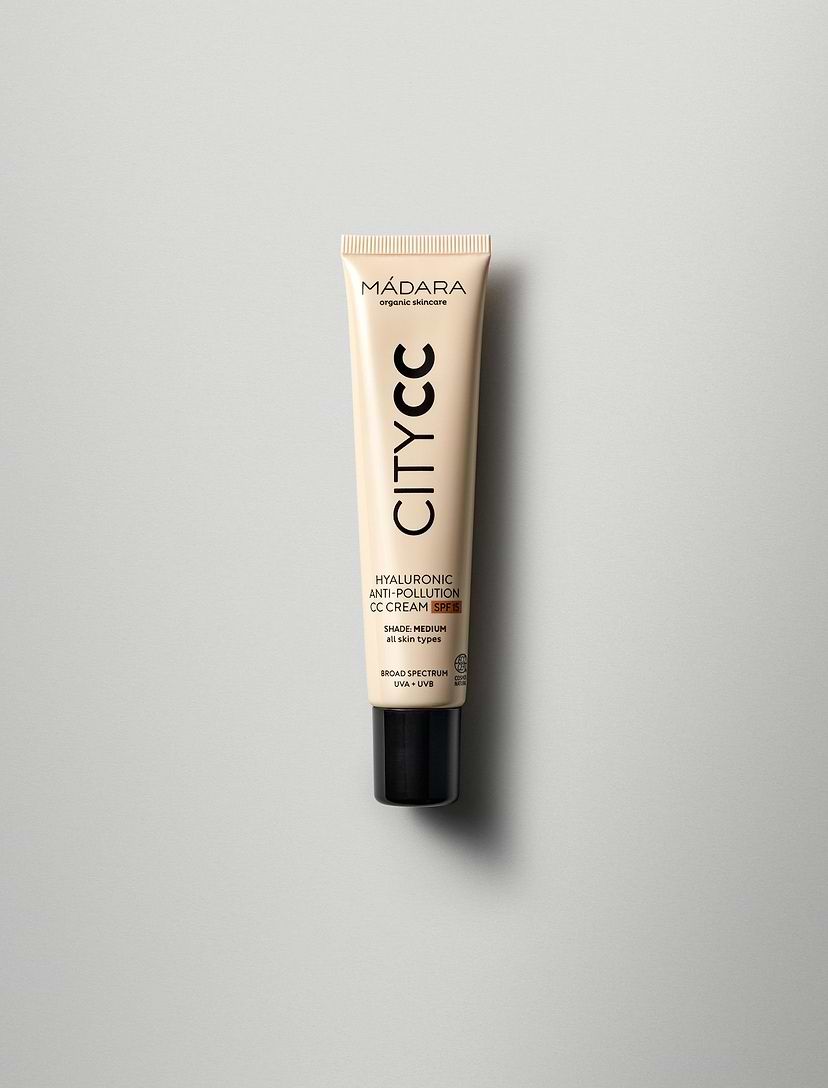Mádara cosmetics | Hyaluronic Anti-Pollution CC Cream SPF15 - 40ml - certified mineral sunscreen