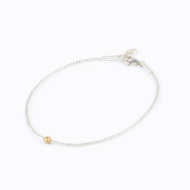 umiwi | Silver bracelet - 925 silver with a fine pearl - ethically made in Thailand