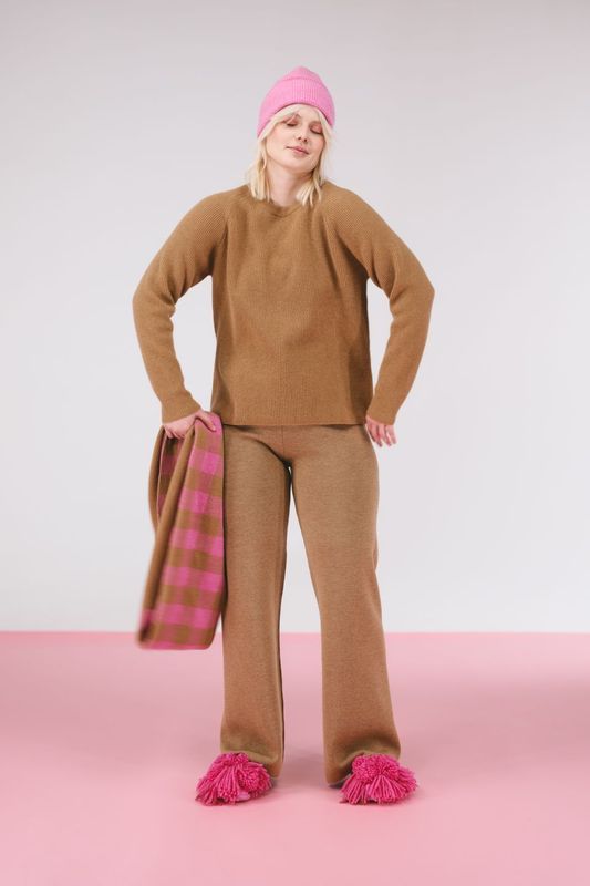 Woolish | LAST ONE in S - Oita merino wool sweater warm beige - 100% merino wool - made in Lithuania - Woolmark and Oeko-Tex certified