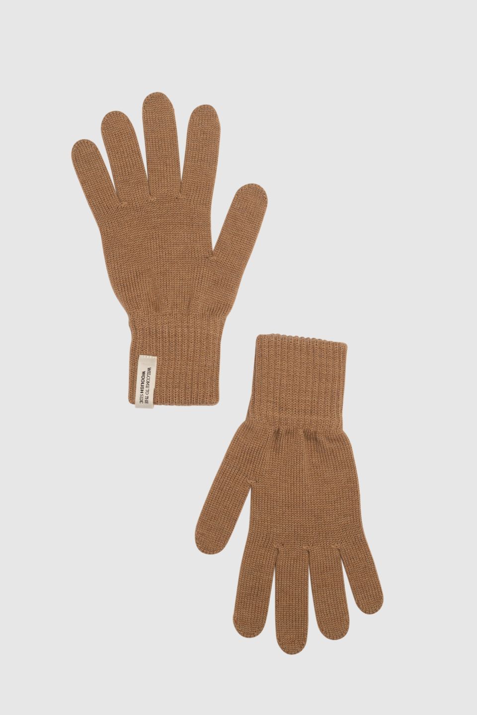 Woolish | Iki merino wool gloves warm beige - 100% merino wool - made in Lithuania - Woolmark and Oeko-Tex certified