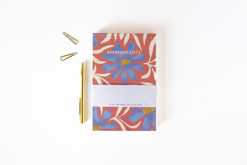 A-journal | Notepad flowers - everyday lists