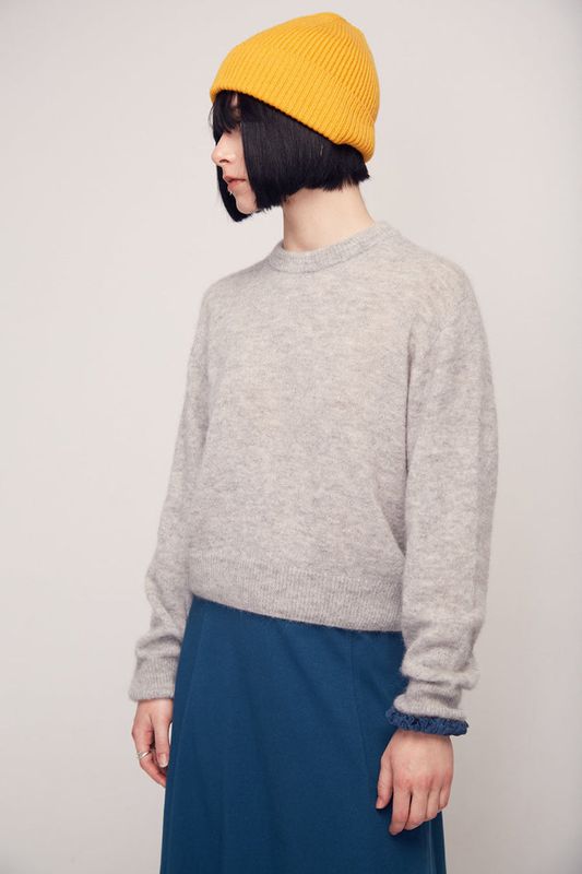Suite13 | Babol jumper light grey - baby alpaca &amp; merino wool - made in Spain