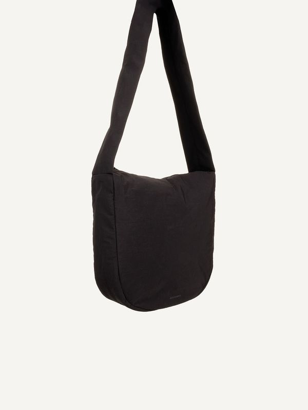 Monk & Anna | Yuka cross body shopper - black - crinkled nylon Monk & Anna | Yuka cross body shopper - black - crinkled nylon