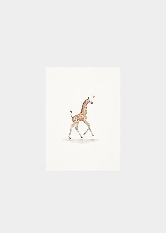 Inkylines | Little giraffe - A6 (postcard) Inkylines | Little giraffe - A6 (postcard)