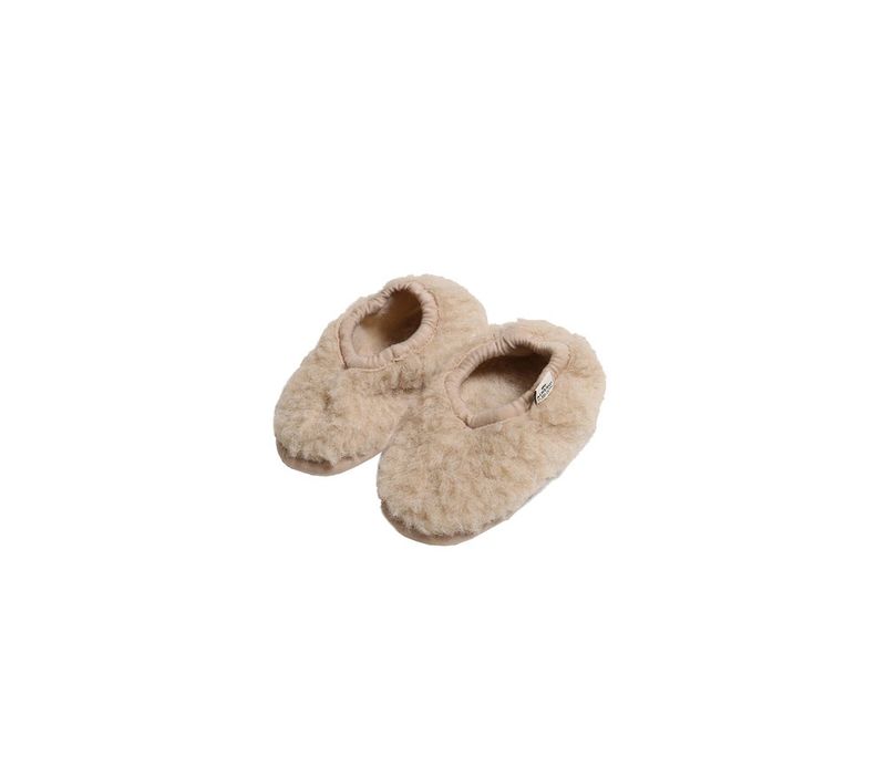 Alwero | Kids wool ballerina slippers beige - 100% natural wool Alwero | Kids wool ballerina slippers beige - 100% natural wool