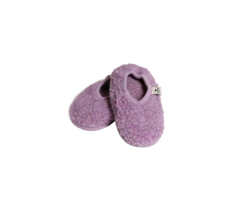 Alwero | Kids wool ballerina slippers lilac - 100% natural wool Alwero | Kids wool ballerina slippers lilac - 100% natural wool
