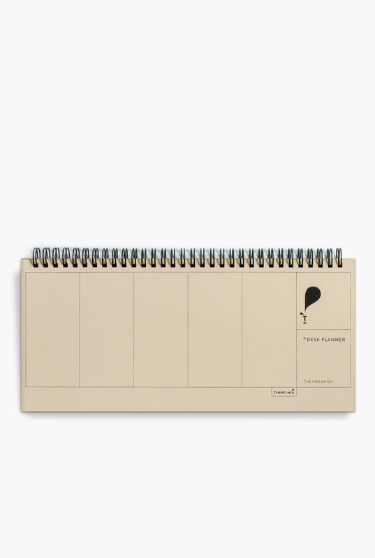 Tinne + Mia | Weekly undated desk planner - 13 x 29cm - printed on Japanese FSC® paper