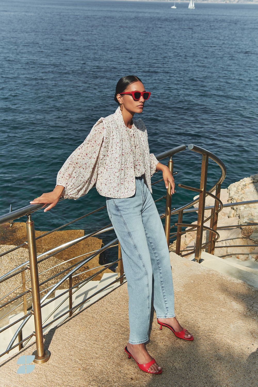 By-Bar | Begum denim pants - light denim - recycled cotton